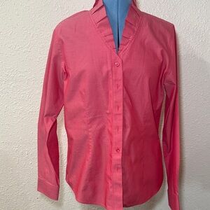 Orvis Coral Button-Front Cotton Shirt